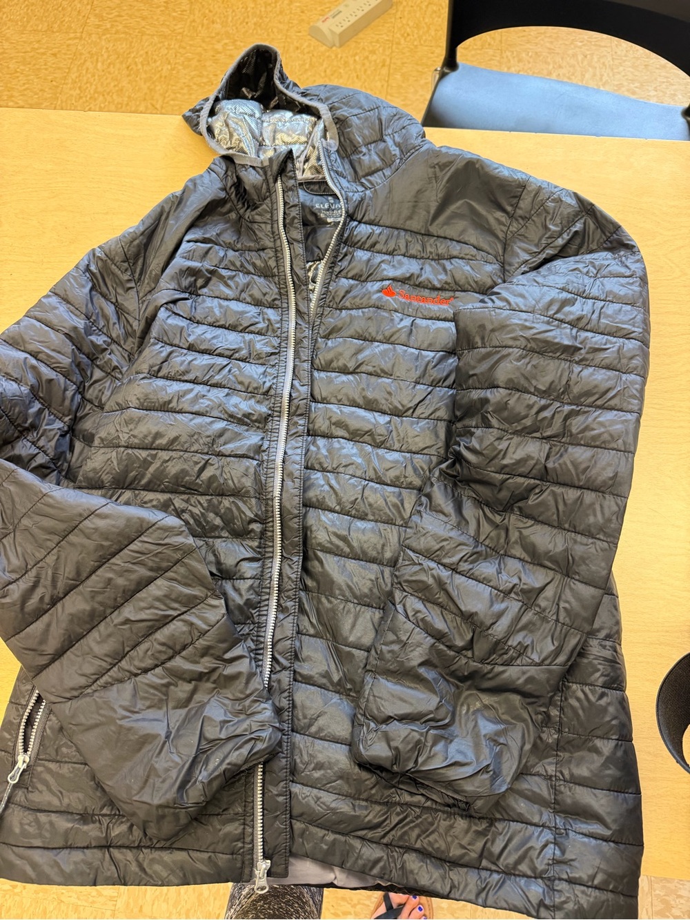 Elevate Men's Quilted Hooded Jacket in Black